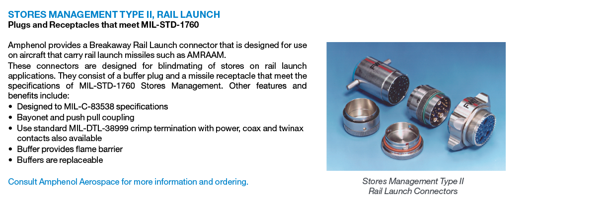 D38999 Series III Breakaway Fail-Safe Connectors - Amphenol
